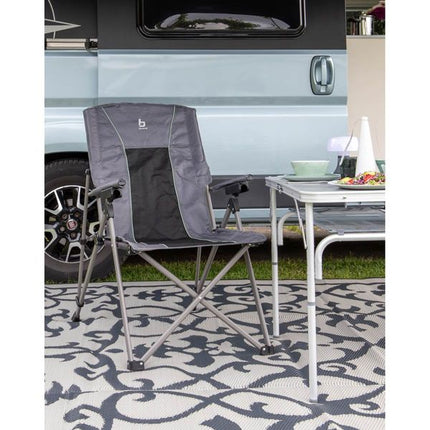Bo-Camp Folding Chair Fraser 4 Positions Anthracite
