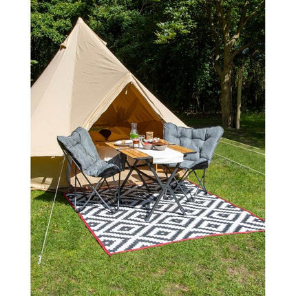 Bo-Camp Urban Collection Chill Mat Lewisham Black/White M