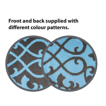 Bo-Camp Chill Mat Oriental Polypropylene Azure L