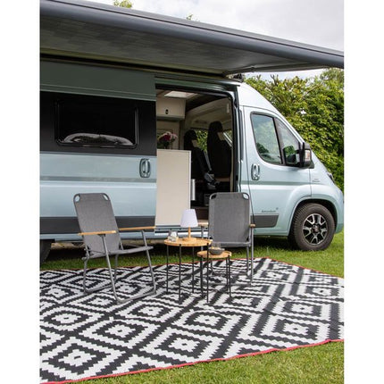 Bo-Camp Urban Collection Chill Mat Lewisham Black/White L