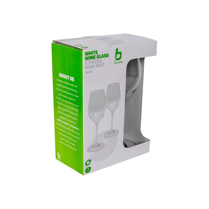 Bo-Camp White Wine Glass Non-Slip 330 ml 2 Pieces