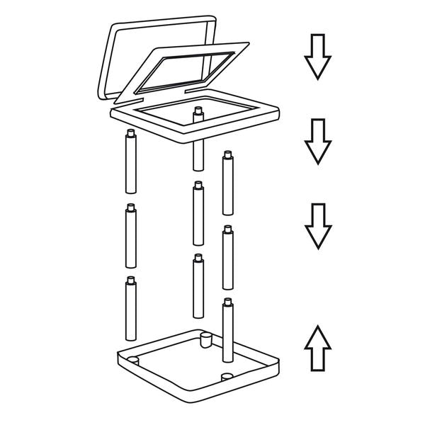 Bo-Camp Rubbish Bag Holder Ekologica