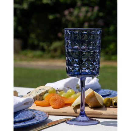 Gimex Stone Line Wine Glass Azure 400ml 1 Piece