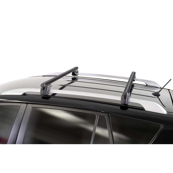 Menabo Shermon Black Raised Rail Roof Bar 1180mm (90kg Max.)