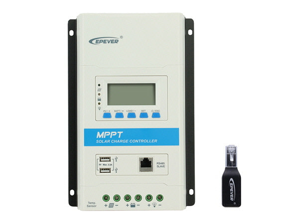 MPPT 20A-100V Controller 12/24V & Blutooth Adapter
