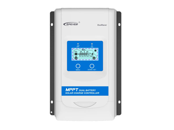 Duracer Dual Battery MPPTs Solar Controller 30A 12/24v