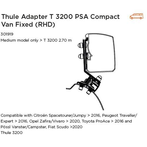 Thule Omnistor Adapters For 3200 Awning.