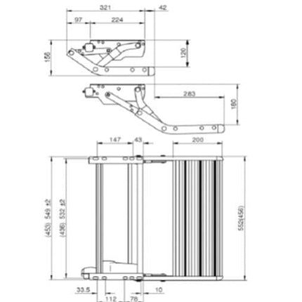 Thule Single Drop Down Step 12V