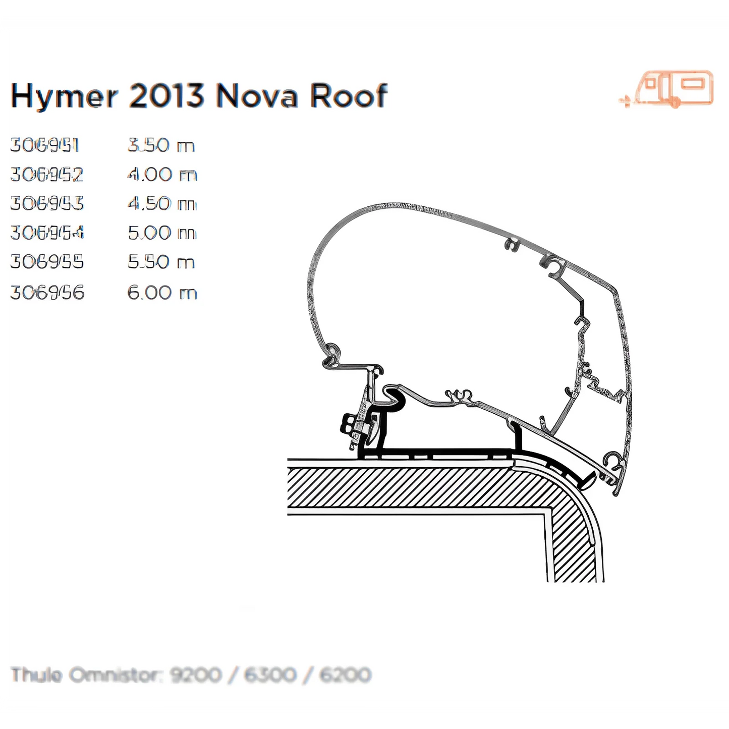 Thule Awning Adapter For Hymer 2013 Motorhome