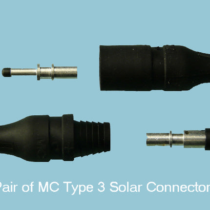 4mm - Black Solar Cable & Connectors