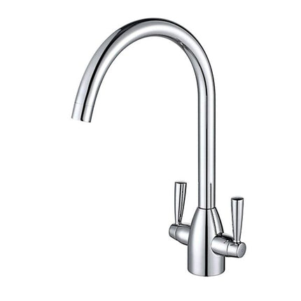 AG Fornham Twin Lever Kitchen / Galley Monoblock Mixer Tap Chrome