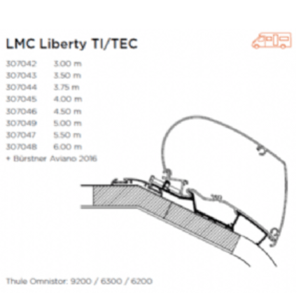Awning Adapter for LMC Liberty l TEC l Burstner Aviano 2016