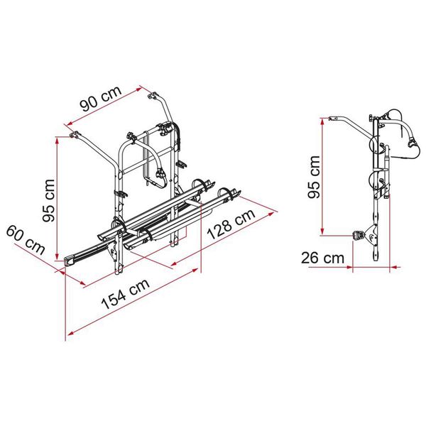 Fiamma Carry-Bike Mercedes V Class Premium (02096-14-) - Letang Auto Electrical Vehicle Parts