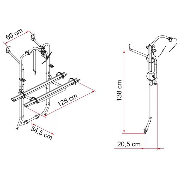 Fiamma Carry-Bike Mercedes Vito (02096-02-) - Letang Auto Electrical Vehicle Parts