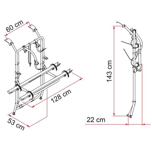 Fiamma Carry-Bike Vivaro / Trafic - Letang Auto Electrical Vehicle Parts