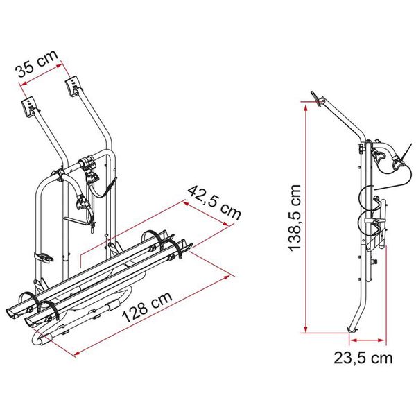 Fiamma Carry-Bike VW T4 D (02096-22-) - Letang Auto Electrical Vehicle Parts