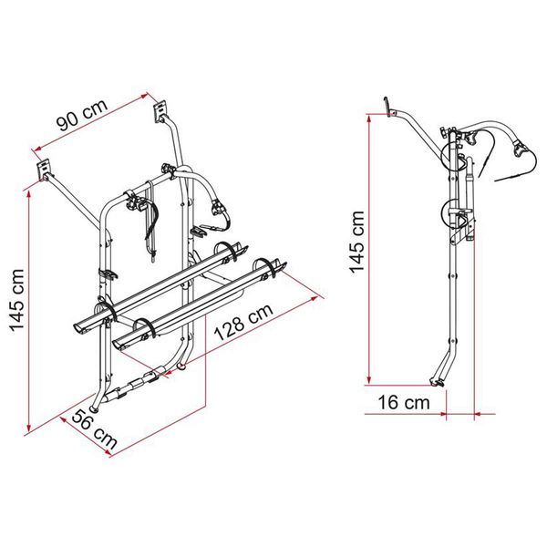 Fiamma Carry-Bike VW T5 Aluminium (02096-17-) - Letang Auto Electrical Vehicle Parts