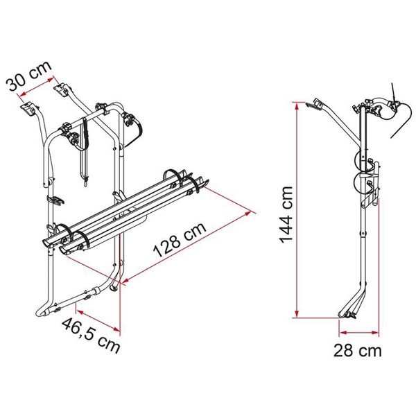 Fiamma Carry-Bike VW T5 D / T6 D (02096-79-) - Letang Auto Electrical Vehicle Parts