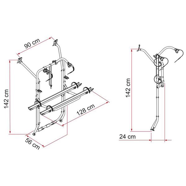 Fiamma Carry-Bike VW T6 Aluminium (02096-20-) - Letang Auto Electrical Vehicle Parts