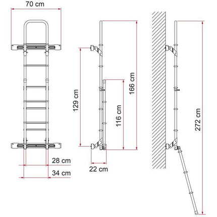 Fiamma Kit Bars Deluxe DJ For Transit >14 (08772-02-) - Letang Auto Electrical Vehicle Parts