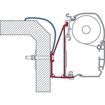 Fiamma Rapido 6 Bracket 3.5m - Letang Auto Electrical Vehicle Parts