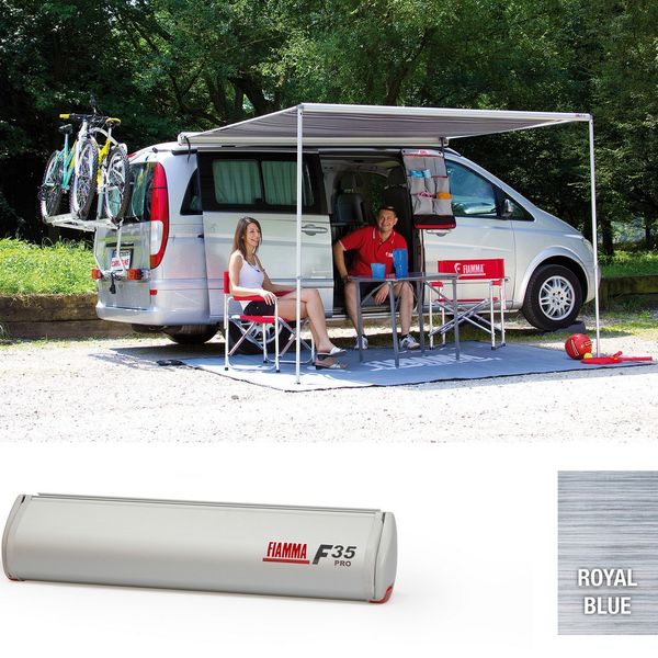 Fiamma Titanium F35 Pro 220 Royal Blue Fabric - Letang Auto Electrical Vehicle Parts