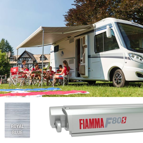 Fiamma Titanium F80S 425 Royal Blue Fabric - Letang Auto Electrical Vehicle Parts