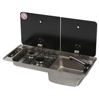 CAN FL1401 2 Burner Combi Unit RH Sink