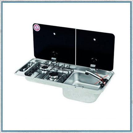 CAN FL1401 2 Burner Combi Unit RH Sink