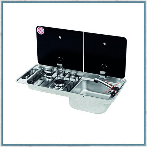CAN FL1401 2 Burner Combi Unit RH Sink