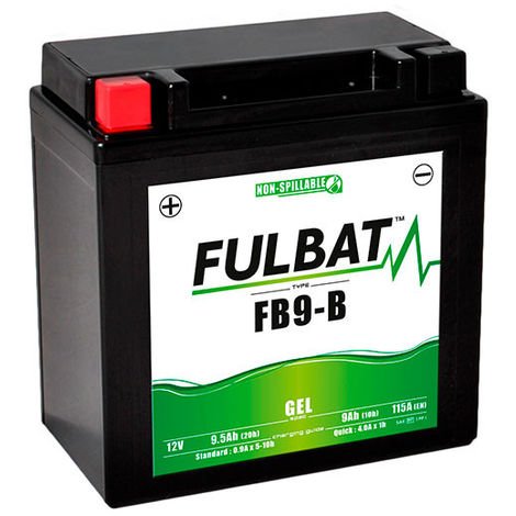 FULBAT FB9-B-GEL Motorcycle battery 12V 9Ah Sealed - Letang Auto Electrical Vehicle Parts