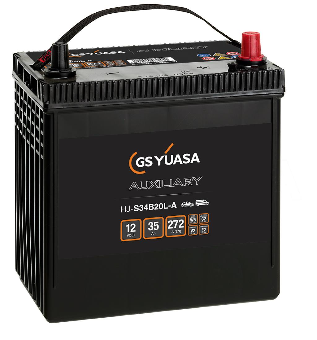 HJ-S34B20L-A GS Yuasa Auxiliary AGM Battery - Letang Auto Electrical Vehicle Parts
