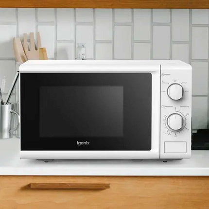 Igenix IGM0820W Microwave 20 Litre in White 800W 230V - Letang Auto Electrical Vehicle Parts
