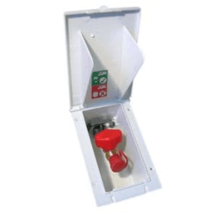 MPK White Gas Outlet Box C/W Gas Valve - Letang Auto Electrical Vehicle Parts