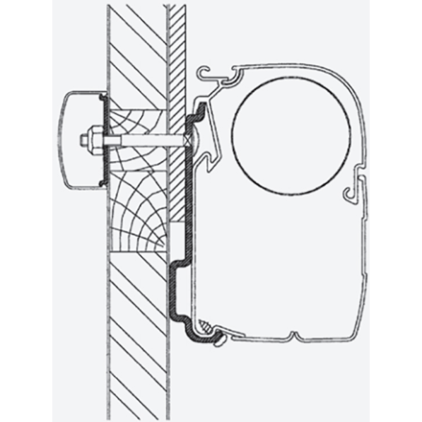 Thule Omnister Wall Mounting Awning Adapters For Eden. - Letang Auto Electrical Vehicle Parts