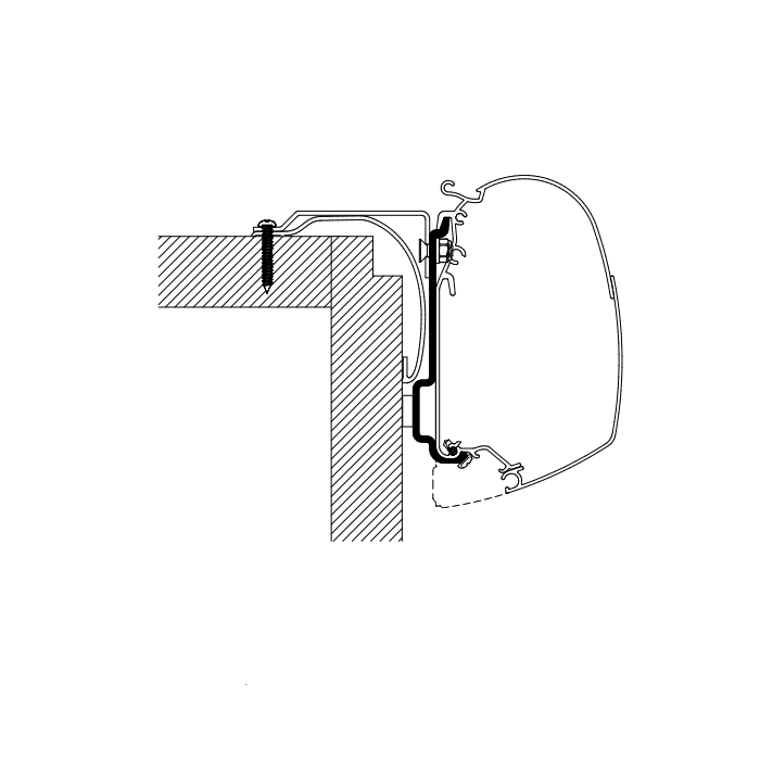 Thule Omnistor Wall Mounting Awning Adapters For Laika - Letang Auto Electrical Vehicle Parts
