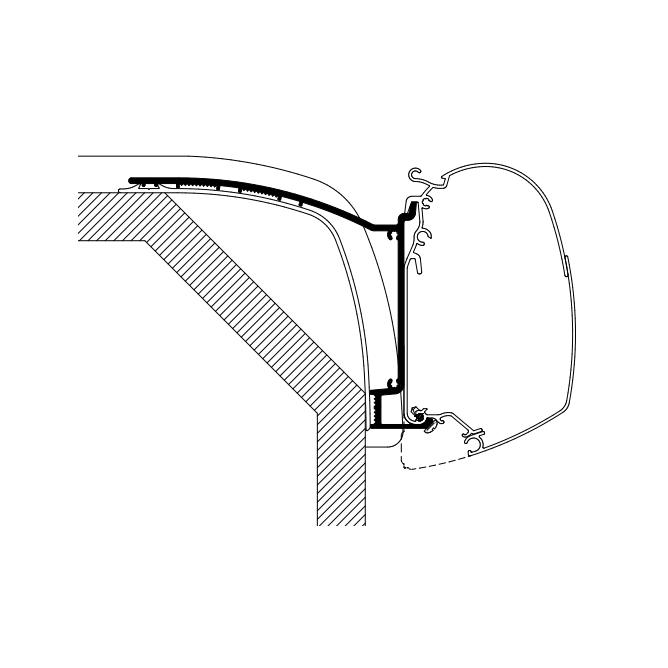 Thule Omnistor Wall Mounting Awning Adapters For Laika - Letang Auto Electrical Vehicle Parts