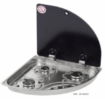 Triangular 3 Burner Hob LH OR RH