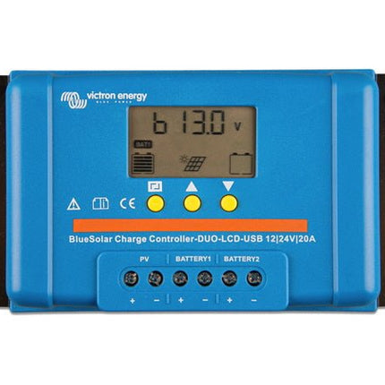 Victron BlueSolar PWM DUO-LCD & USB 12/24V-20A - Letang Auto Electrical Vehicle Parts