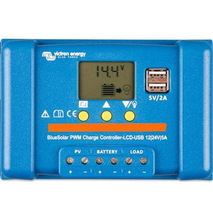 Victron BlueSolar PWM LCD & USB 12/24V 20A - Letang Auto Electrical Vehicle Parts