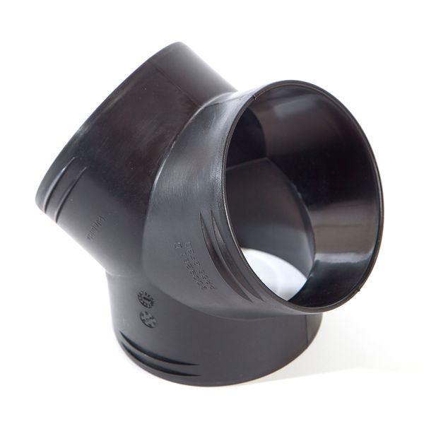 Whale Air Duct Fitting Equal 'Y' Piece 90mm x 90mm x 90mm Black - Letang Auto Electrical Vehicle Parts
