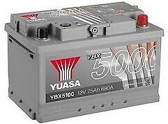Yuasa YBX5100 Silver High Performance SMF Batteries - Letang Auto Electrical Vehicle Parts