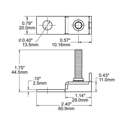 Blue Sea Terminal Fuse Block 1 Stud