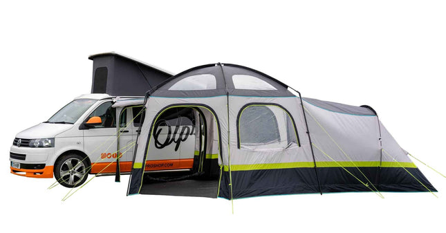 OLPRO Hive campervan awning with fibreglass poles and sleeping pod
