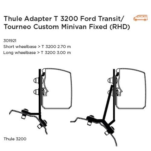 Thule Omnistor Adapters For 3200 Awning.