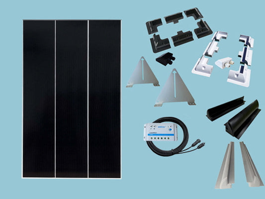 170W Sunshine 'Slimline' Solar Caravan Motorhome & Boat Kit