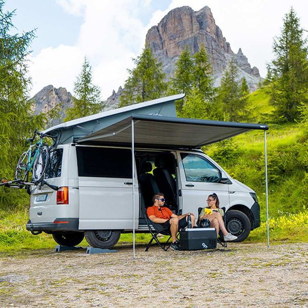 Fiamma F43van 270 Awning Deep Black - Royal Grey Fabric (08833A02R)