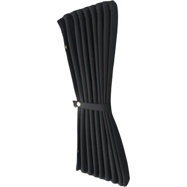 Voos Ford Transit Custom Black SWB Tailgate Curtains 2012 – 2024