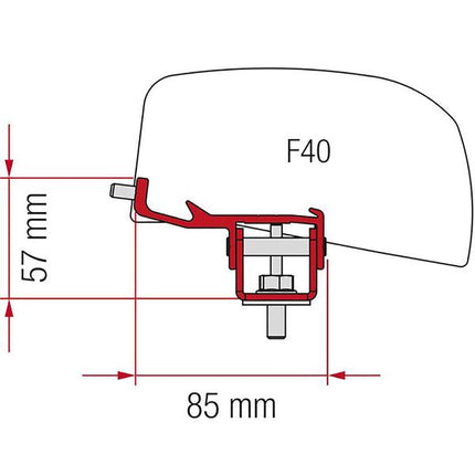 Fiamma F40van Kit for NV350/Impendulo/Isuzu Como (98655Z194)