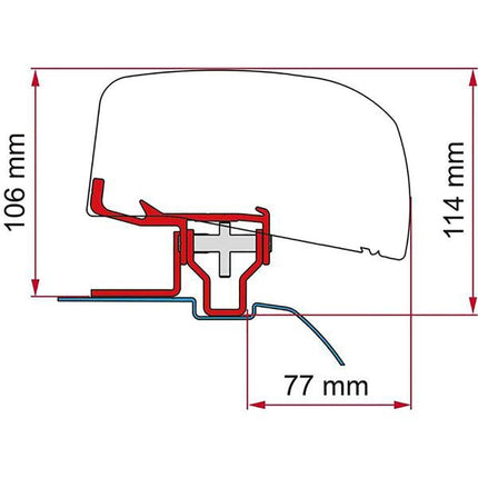 Fiamma F40van 210 Kit for Nissan NV200 (98655Z193)